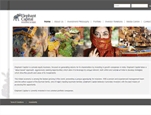 Tablet Screenshot of elephantcapital.com